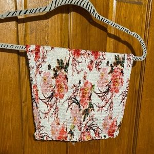 Floral tube top